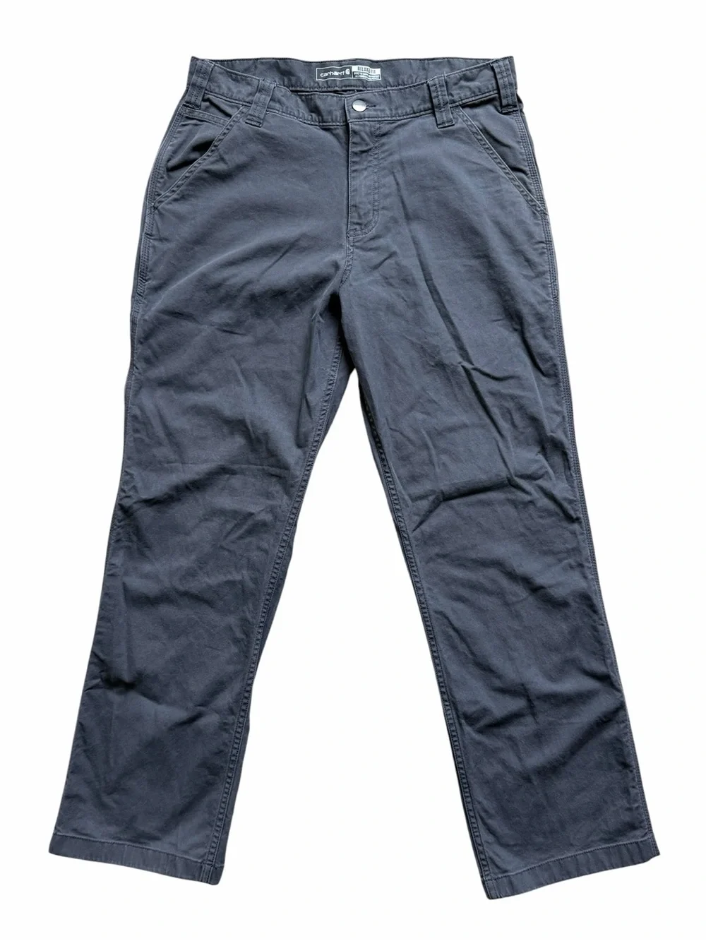 Carhartt Mens Relaxed Straight Leg Rigby Pants  32x30 Gray Workwear Utility